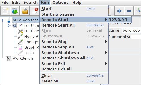 図1 - 実行メニュー