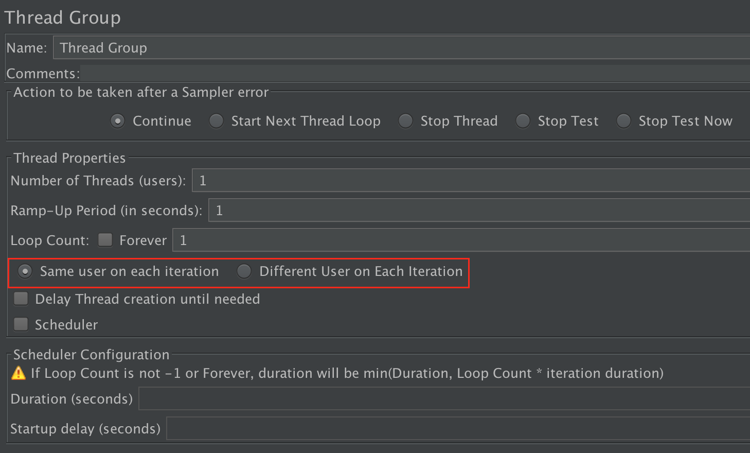 
図 4.9。 同じユーザーまたは別のユーザーを選択してください